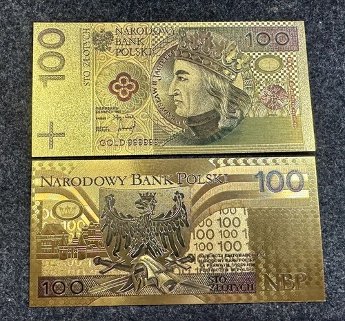 Goldene 100 zloty - zloty, banknoten