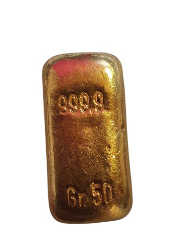 Goldbarren 999 24karat - 999,9,